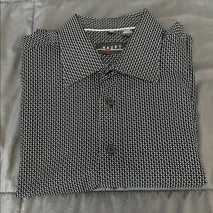 Haupt Casual Button Down Black Print Size L
